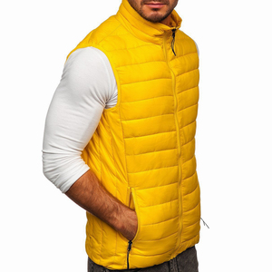 Men Casual Hooded Sleeveless Winter Body <b>Warmer</b> Vest Softshell Breathable Zipper Closure Custom Print 2026 - Product Image 4