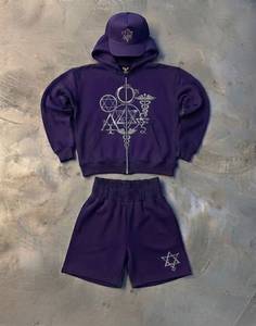 Sudadera con Capucha y Cierre de Cremallera para Hombre AUA, Corte Regular, Felpa de Algodón, Estilo Casual para Otoño - Product Image 5
