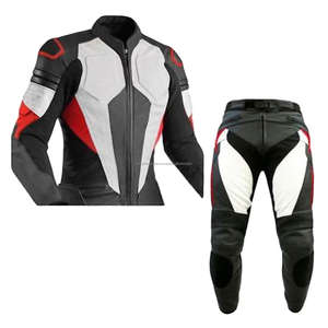 Combinaison de course en cuir pour moto de haute qualité en deux pièces pour hommes avec impression de logo de marque personnalisée Combinaisons de moto pour hommes - Product Image 2