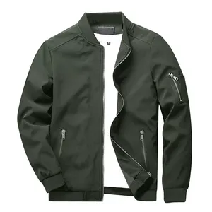 Blouson Bomber Homme en Satin Personnalisé, Nouveau Design, Enduit, Écologique, Respirant, Séchage Rapide, Couleurs Printanières, Coupe-Vent, Doublure Polaire – Vente en Gros - Product Image 3