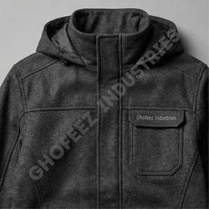 Veste de chasse en laine Mackinaw de qualité supérieure, 100% laine vierge, tissu silencieux, camouflage, pour les positions en arbre par temps froid - Product Image 6