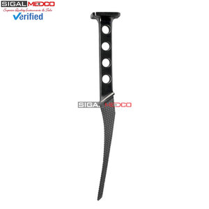 Broche fémorale chirurgicale orthopédique Richards Moore Rasp, tige étroite de taille personnalisable, Austin, approuvée CE, en acier, emballée en boîte carton - Product Image 3