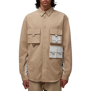 Fashion <b>Men</b> <b>Shirts</b> <b>T</b>-<b>Shirts</b> Summer <b>Shirts</b> Casual Zipper Pockets <b>Long</b> <b>Sleeve</b> Cargo <b>Shirts</b> - Product Image 1