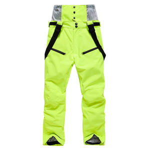 Pantalones de esquí impermeables y transpirables estilo holgado para mujer, de corte alto, personalizados para snowboard, ropa de nieve, pantalones con revestimiento para esquí y máscara de nieve. - Product Image 2