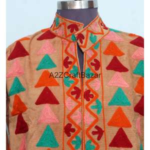 Chaqueta Cotrise Vintage Bordada a Mano con Relieve, Ecológica, Transpirable, de Secado Rápido, Forrada de Algodón, para Primavera/Otoño/Invierno/Verano - Product Image 2