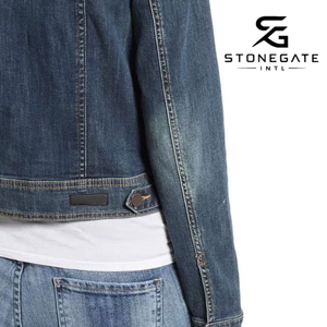 Chaqueta vaquera de algodón para mujer, estilo vintage, con botones frontales, fabricante mayorista para colecciones de moda otoñal y ropa casual 2026 - Product Image 3