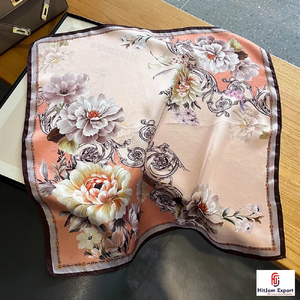 Custom Logo Printed Satin Scarf Wholesale OEM ODM Fashion Service Provider Nigeria Ghana Kenya Congo Senegal Tanzania Private - Product Image 3