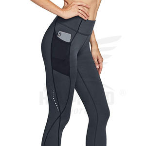 Leggings Deportivos para Hombre, Cintura Alta Elástica, Transpirables, Sin Costuras, Estilo Sólido, Elásticos, de Spandex/Nailon - Product Image 3