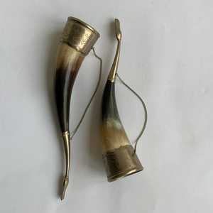Corne à boire Viking Agate faite à la main authentique Décoration sculptée à la main de style nautique pour Noël Style d'amour Falak World Export - Product Image 3