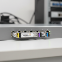 YTOPTO/OEM Módulo SFP BIDI de Fibra Única de 1.25G, 20km, TX1310/RX1550nm y TX1550/RX1310nm, SMF Simplex LC, 3 Años de Garantía, Conectable en Caliente
