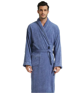 Peignoirs 100% coton éponge, qualité spa, pour femmes et hommes, absorbants, parfaits pour la plage - Product Image 6