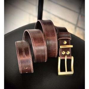 Ceinture en cuir de vache véritable de style vintage pour homme, boucle à ardillon en acier – Durable, imperméable, fabriquée en Inde (Uttar Pradesh) pour - Product Image 5