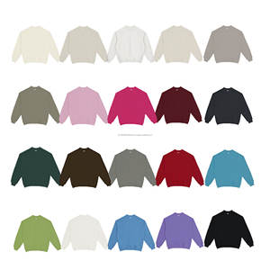 Sudaderas de hombre con logotipo personalizado al por mayor de 430G, sudaderas lisas en blanco de gran tamaño con hombros caídos, ropa de calle informal, Sudaderas con cuello redondo para hombre - Product Image 2