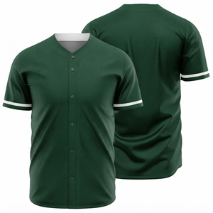 Custom gemaakte jeugd honkbal shirt met knoopsluiting, sublimatie team uniform, ademend, sneldrogend, sport shirt voor heren - Product Image 5