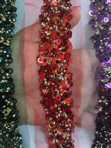 Ruban décoratif thermocollant de 3,5 cm avec strass et pierres concassées scintillantes pour vêtements de mariage et projets DIY - Product Image 4