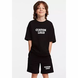 Baby & <b>Kids</b> Boys Short Sleeve T Shirt and Shorts Combo Sets Design Summer Apparel For <b>Kids</b> Tshirt With Shorts Tracksuit - Product Image 2