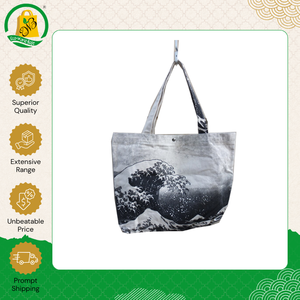 Sac à main en toile de coton imprimé, biodégradable, écologique, sans azo, de qualité supérieure, vendu en gros à bas prix - Product Image 4