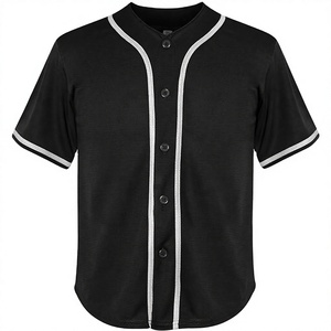 Maillot de baseball personnalisé à col en V, double tricot respirant, avec technologie de sublimation pour adultes, idéal pour la ville - Product Image 1