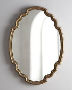<b>Irregular</b> Brass Framed Wall <b>Mirror</b> Glam Decorative <b>Mirror</b> - Product Image 3