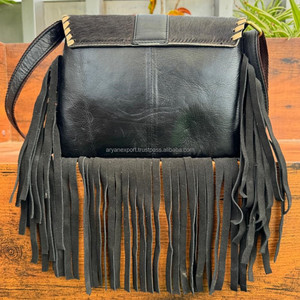 New Fashion Genuine Cowhide Leather Crossbody Fringe Bag for Women's Large Capacity High Quality Luxury Single Shoulder <b>Handbags</b> - Product Image 5