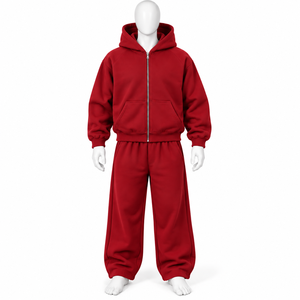 Ensemble survêtement pour homme Elson Sports Manufacture, pantalon de survêtement ample et évasé de qualité supérieure et sweat-shirt à capuche - Product Image 2