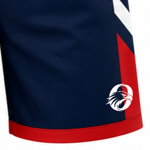 Pantalones Cortos de Voleibol Azul Marino y Rojo, Uniformes Deportivos, Ropa Deportiva de Equipo, Ropa de Entrenamiento con Diseño Lateral a Color - Product Image 6