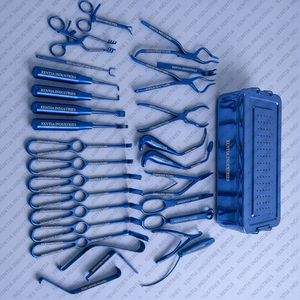 Ensemble d'instruments professionnels pour la chirurgie orthognathique maxillo-faciale avec boîte, en acier inoxydable, pour la chirurgie orale et maxillo-faciale, certifié CE - Product Image 6