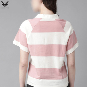 Camiseta Polo Personalizada para Mujer, Manga Corta, Algodón Transpirable, Corte Ajustado Informal, Camiseta de Golf Lisa para Dama, Venta al Por Mayor - Product Image 2