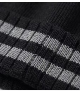 Wholesale <b>Wool</b> Blend Winter <b>Beanie</b> Hat Super Quality Custom Printed Logo Embroidery Plaid Breathable Waterproof Outdoor Knit - Product Image 6