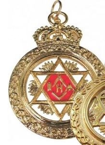 อัศวินแห่งเซนต์ Andrew scottish Rite COLLAR Jewel โลหะทองสองด้าน - Product Image 3
