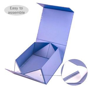 Boîte cadeau magnétique pliable de luxe, boîte d'emballage rigide en papier, boîte de rangement facile à assembler pour bijoux, cosmétiques, cadeaux et articles de luxe - Product Image 5
