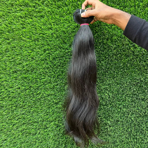 Extensiones de cabello humano natural de la trama de la máquina de cabello Virgen del sur de la India - Product Image 1