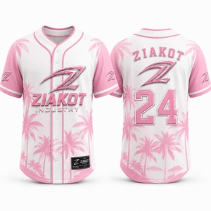 Ziakot เสื้อเบสบอลสำหรับผู้ชาย, เสื้อกีฬาแขนสั้นลายทางระบายอากาศได้ดีสวมใส่ได้พอดีกับความชื้น - Product Image 1
