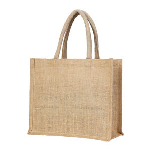 Bolsas de yute ecológicas promocionales de diseño personalizado, color natural, para compras, exportación a precio de mayorista - Product Image 4