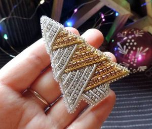 Designer Handmade Beaded Brooch Embroidery Lapel <b>Pin</b> Elegant Gift for Women and Fashion Lovers - Product Image 1