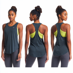 100% Polyester <b>Singlet</b> Tank Tops <b>Women</b> High Quality Sleeveless Gym Wear Tank Tops Ladies Workout Fitness Tank Tops <b>Women's</b> - Product Image 1