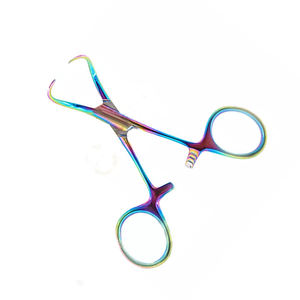 Best Quality 3.75 Inch Rainbow Towel <b>Clamp</b> Medical Forceps German Steel Manual Reusable A+ Grade Hospital Use <b>Grip</b> Surgical 1 - Product Image 1