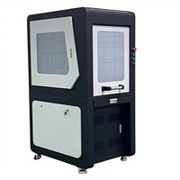 Grande machine de marquage laser UV 10W de type fermé 355nm haute vitesse pour marquage de précision industriel sur électronique, plastique et verre