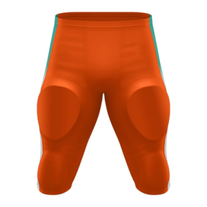 Premium Amerikaanse voetbaluniformbroek, op maat gemaakte teamvoetbalbroek met ingebouwde heup-, dijbeen-, knie- en stuitjebeschermers, sneldrogend, sportief. - Product Image 2