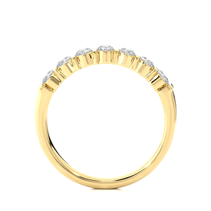 Bagues en or massif 18 carats avec diamants naturels ronds de 0,52 carat, bijoux, 7 bagues en diamants pour femmes - Product Image 6