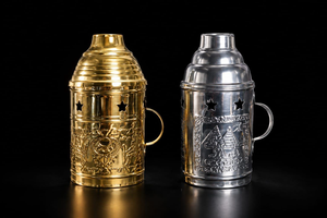 Cache-vent traditionnel en métal pour chicha, couvercle anti-vent pour charbon de chicha - Product Image 2