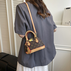 Sac à main rétro imprimé sur toute la surface, sac à bandoulière vintage avec poignée supérieure, sac à main quotidien - Product Image 3