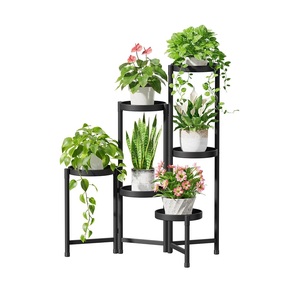 Soporte para Macetas de Hierro de Diseño Moderno y Elegante, Ideal para Iluminar Interiores del Hogar y Espacios de Jardín Decorativos - Product Image 1