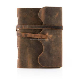 ไดอารี่หนังคุณภาพดีที่สุดสมุดสเก็ตช์แบบพิเศษสุดหรูวารสารหนังวินเทจไดอารีหนังสินค้า OEM & FBA - Product Image 1