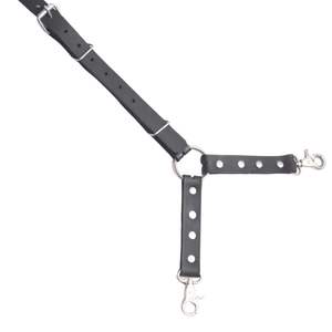 Cowhide Leather Wrist and Ankle Cuffs Set with Connector Straps - Product Image 4