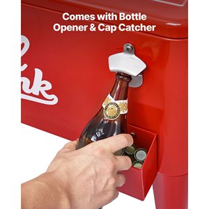 Frigorifero Portatile con Logo Personalizzato da 80 Quarti, Capacità 50 Bottiglie/110 Lattine, Carrello Refrigerante per Feste e Patio con 4 Ruote Girevoli - Product Image 3