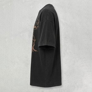 Nouvelles ventes, chemises noires surdimensionnées pour femmes avec logo personnalisé imprimé, manches courtes, haute qualité, 100% coton respirant, vêtements d'extérieur pour femmes, tee-shirt - Product Image 3