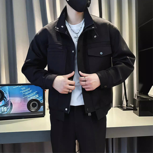 Nueva Chaqueta Vaquera de Invierno para Hombre, Estilo Moderno, Ecológica, con Logotipo Frontal en Lona Gruesa, Transpirable, Manga Larga, 100% Lana - Product Image 4