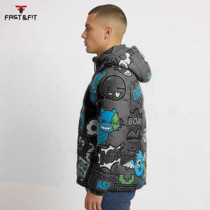 Chaqueta de Invierno Larga Personalizada, Cortavientos de Lona, Chaqueta Acolchada de Talla Grande, Chaqueta de Alta Calidad para Hombre - Product Image 6