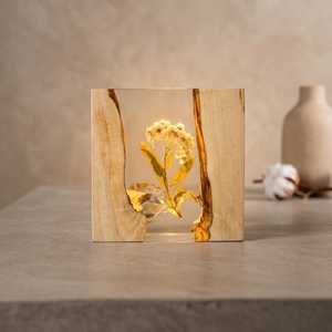 Handmade <b>Pressed</b> <b>Flower</b> Resin Coaster Set, Wooden Epoxy Drink Coasters, Natural Floral Coaster Gift, Rustic Home Decor - Product Image 2